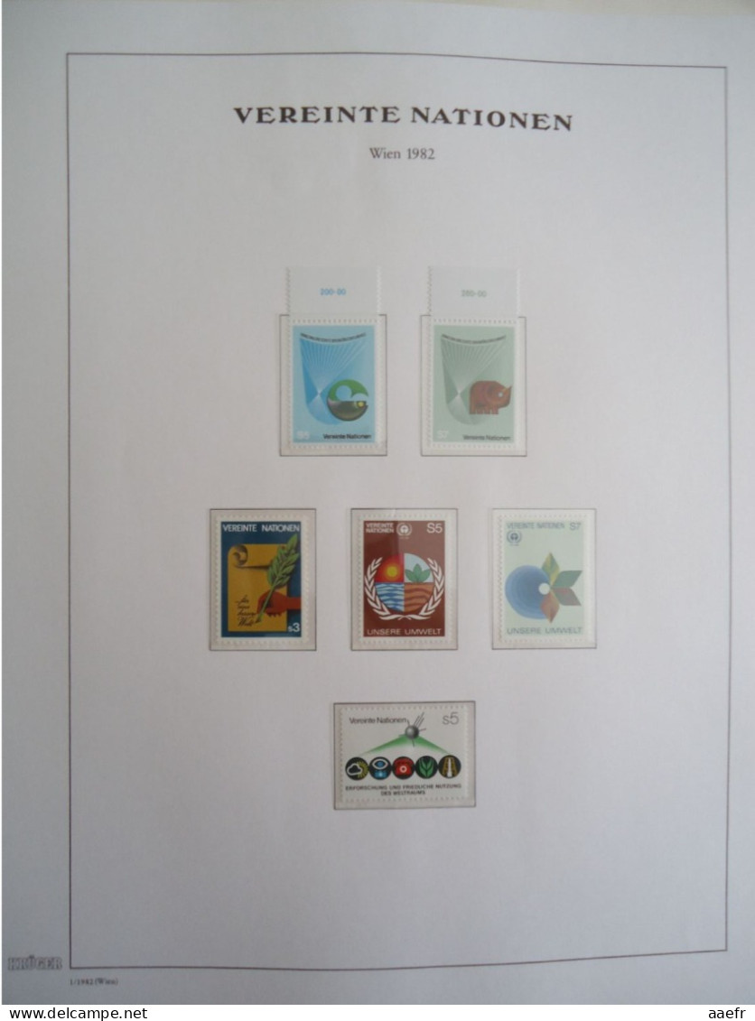 Nations Unies - Genève 1969/1982, Vienne 1979/1982 - Album de timbres MNH