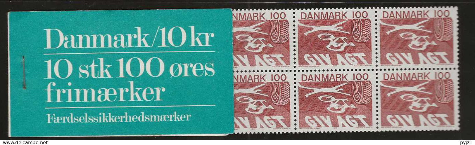 1977 MNH Danmark, Booklet, Facit HS 20 - Markenheftchen
