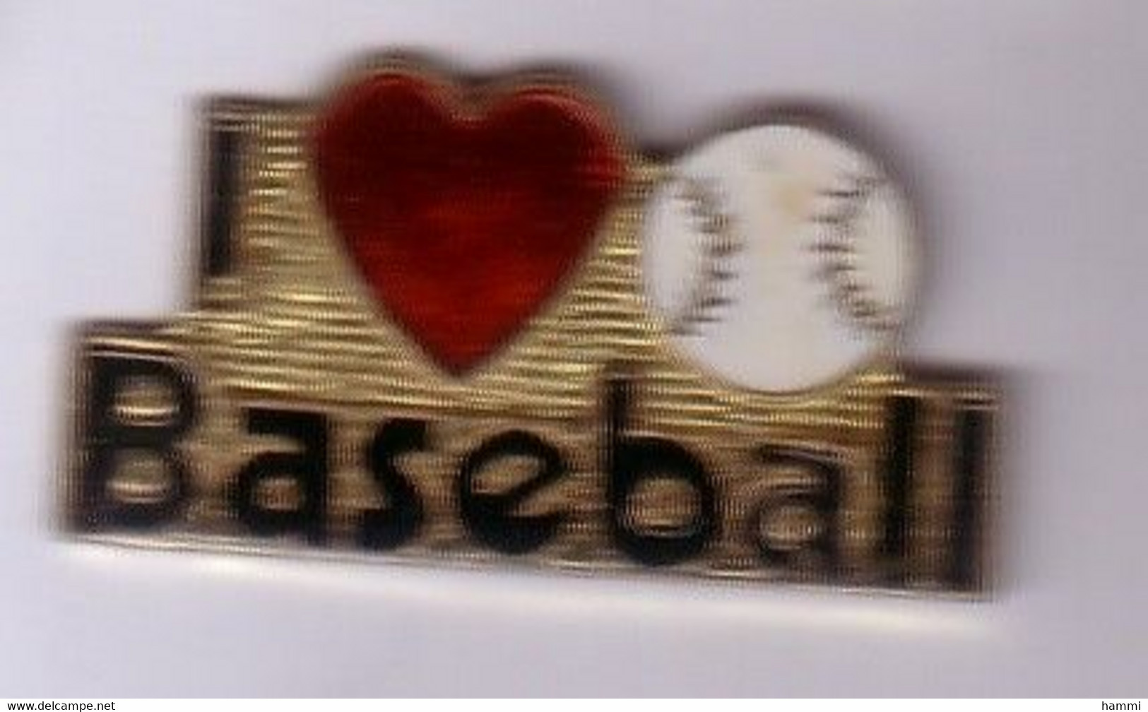 AA299 Pin's BASEBALL Base Ball I Love Cœur Achat Immédiat - Baseball