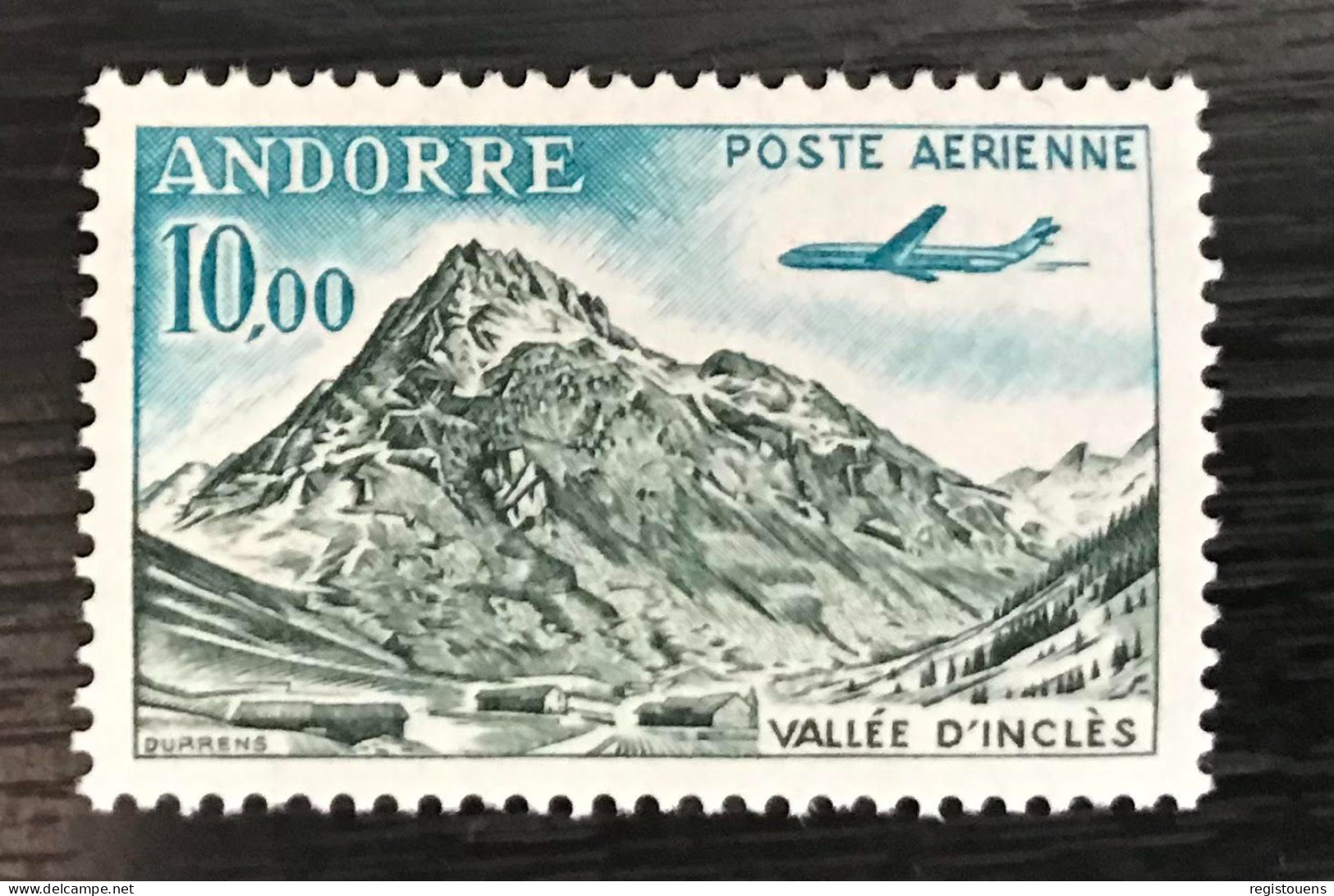 Timbre Neuf** Andorre Français Poste Aérienne Y&t N° 8 - Correo Aéreo