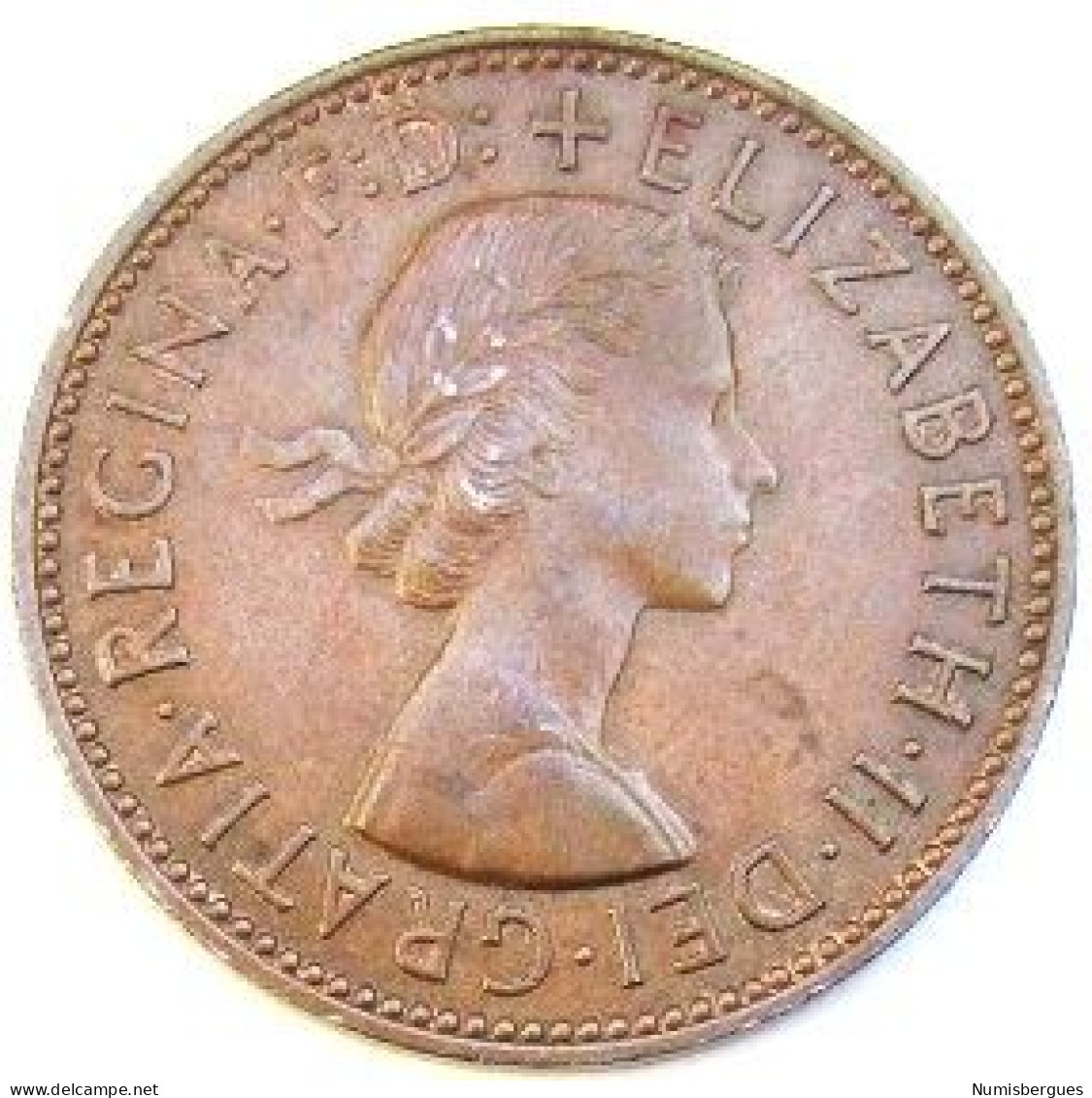 Pièce De Monnaie 1demi Penny 1957 - C. 1/2 Penny