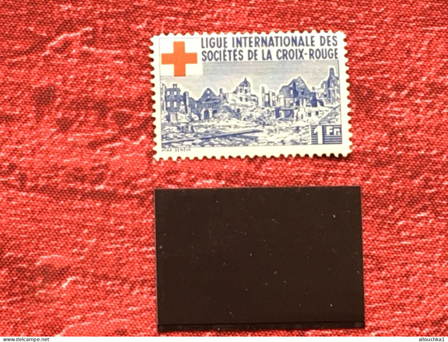 Croix Rouge -Ligue Internationale Des Sociétés C.R. Red Cross- Timbre-Vignette**-Erinnophilie-Stamp-Sticker-Bollo-Viñeta - Croix Rouge