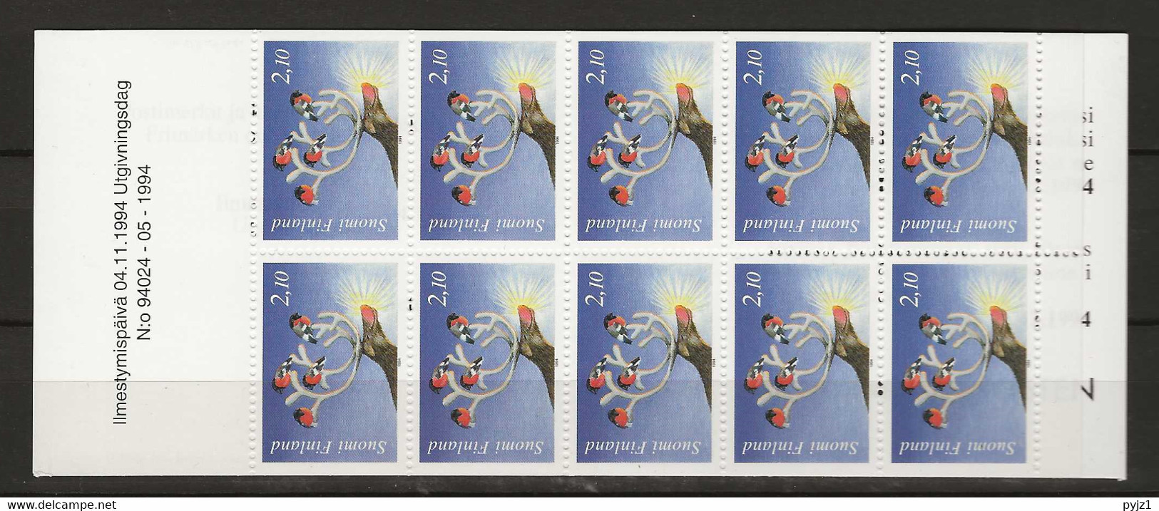 1994 MNH  Booklet, Finland Mi 1274 Postfris** - Carnets