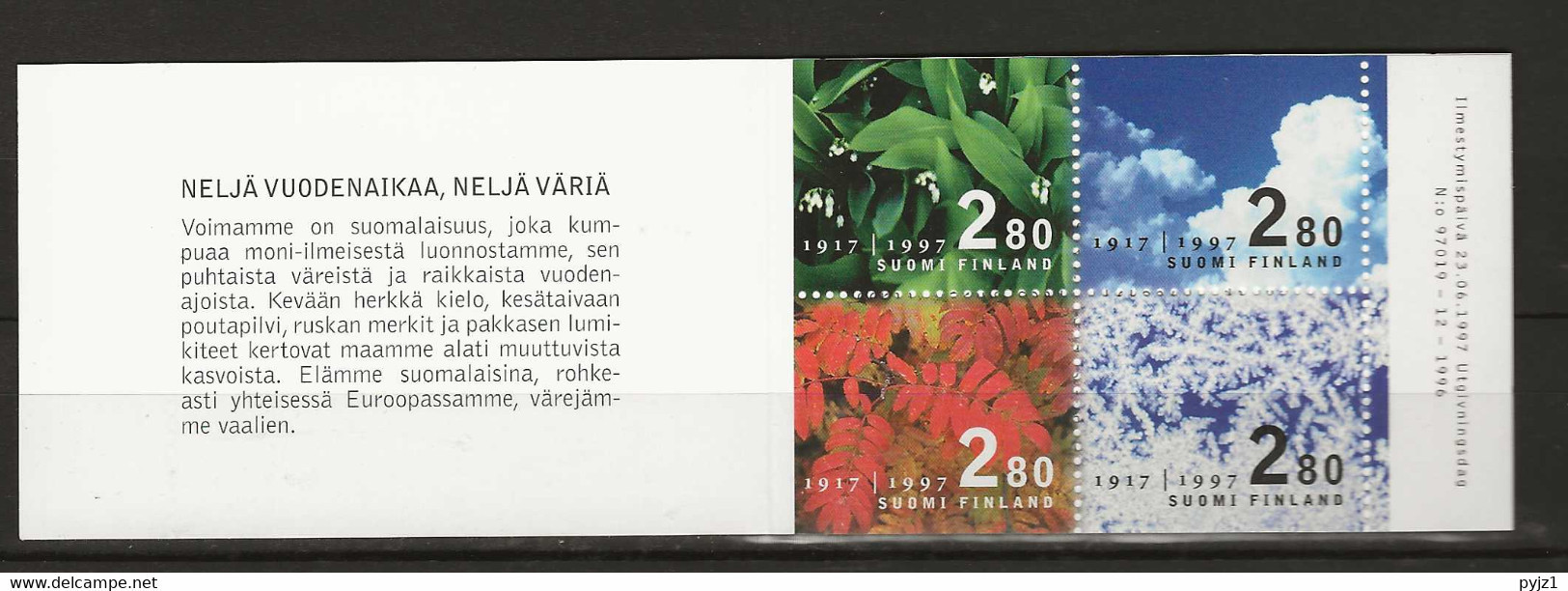 1997 MNH  Booklet, Finland Mi MH47  Postfris** - Markenheftchen