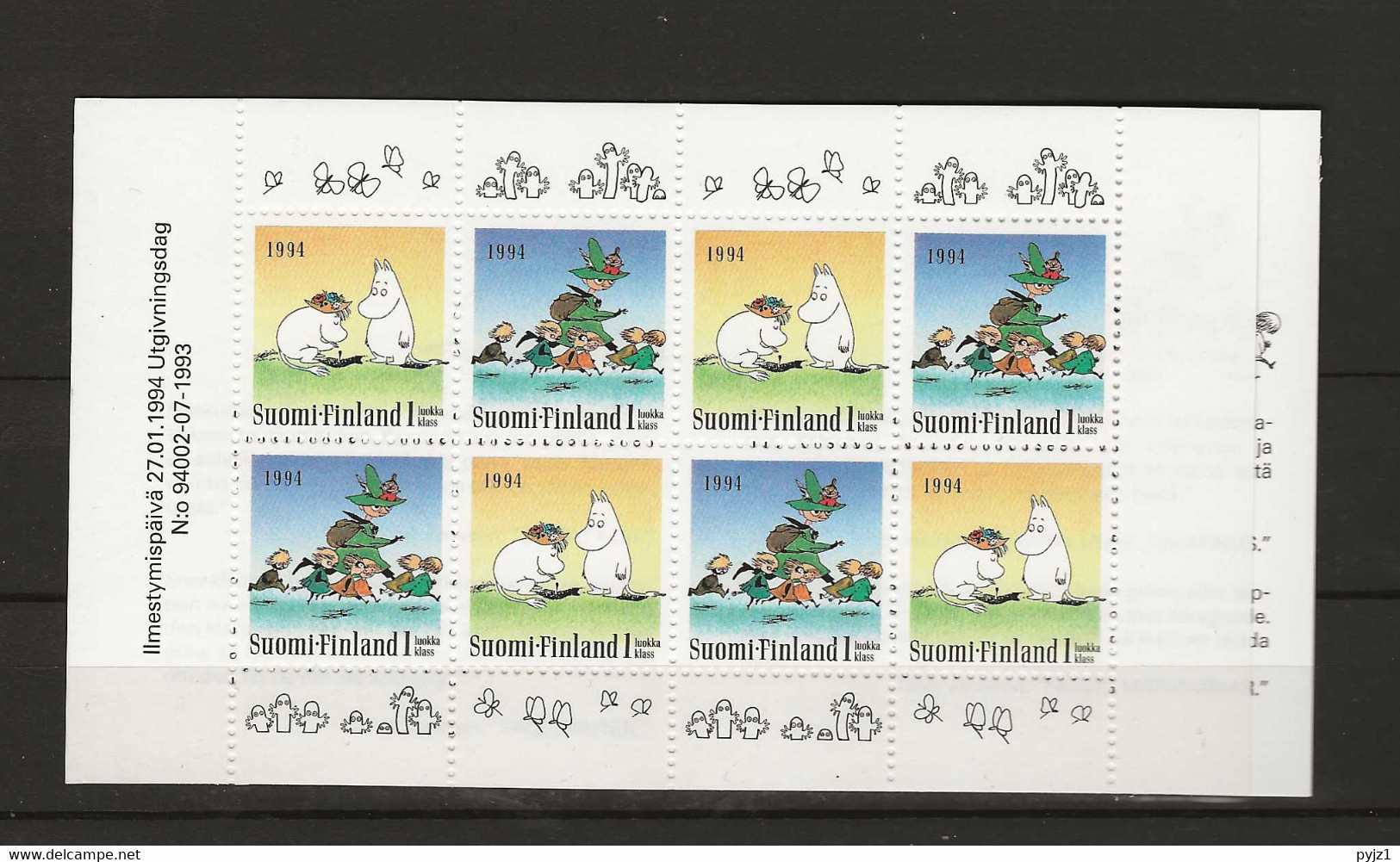 1994 MNH  Booklet, Finland Mi 1240-41, MH36 Postfris** - Markenheftchen