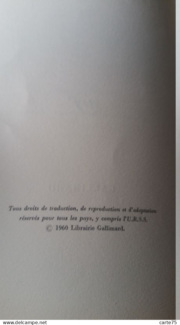 Chronique , Saint John Perse , NRF , Gallimard , 1960 - Auteurs Français