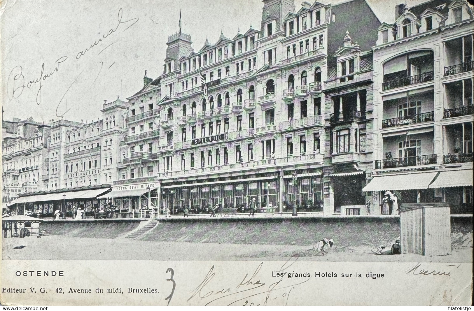 Oostende Hotel Splendid En Hotel Beau Rivage Sur La Digue - Oostende