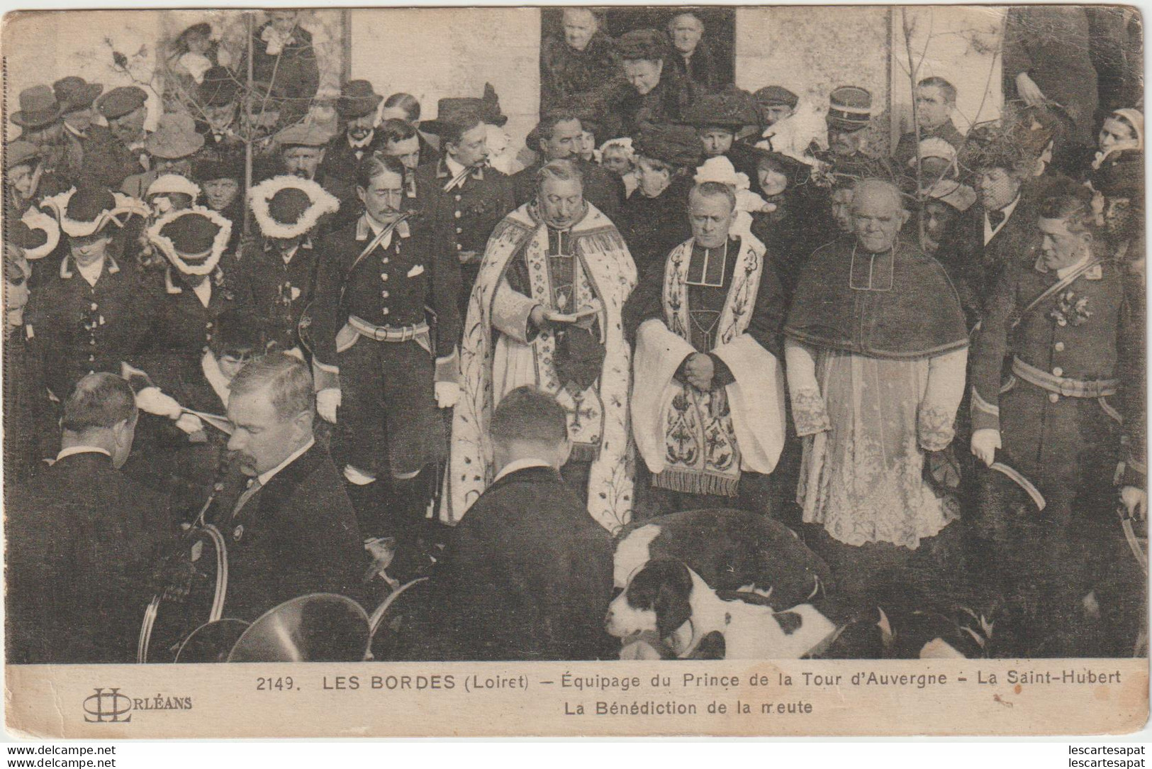 LES BORDES EQUIPAGE DU PRINCE DE LA TOUR D AUVERGNE LA BENEDICTION DE LA MEUTE (LOT A23) - Manifestazioni