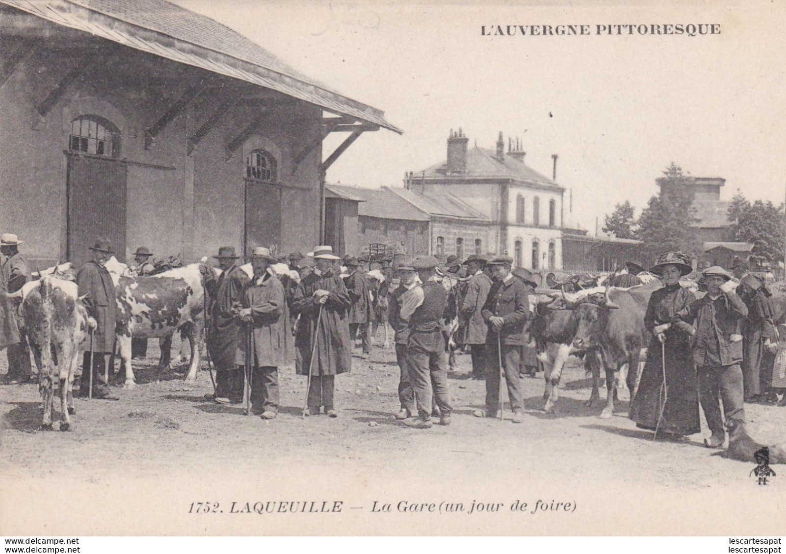 Laqueuille La Gare Un Jour De Foire - Fiere