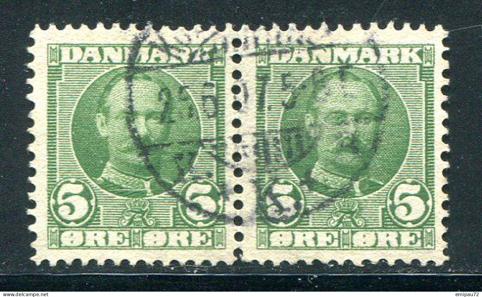 DANEMARK- Y&T N°55- Oblitéré En Paire - Used Stamps