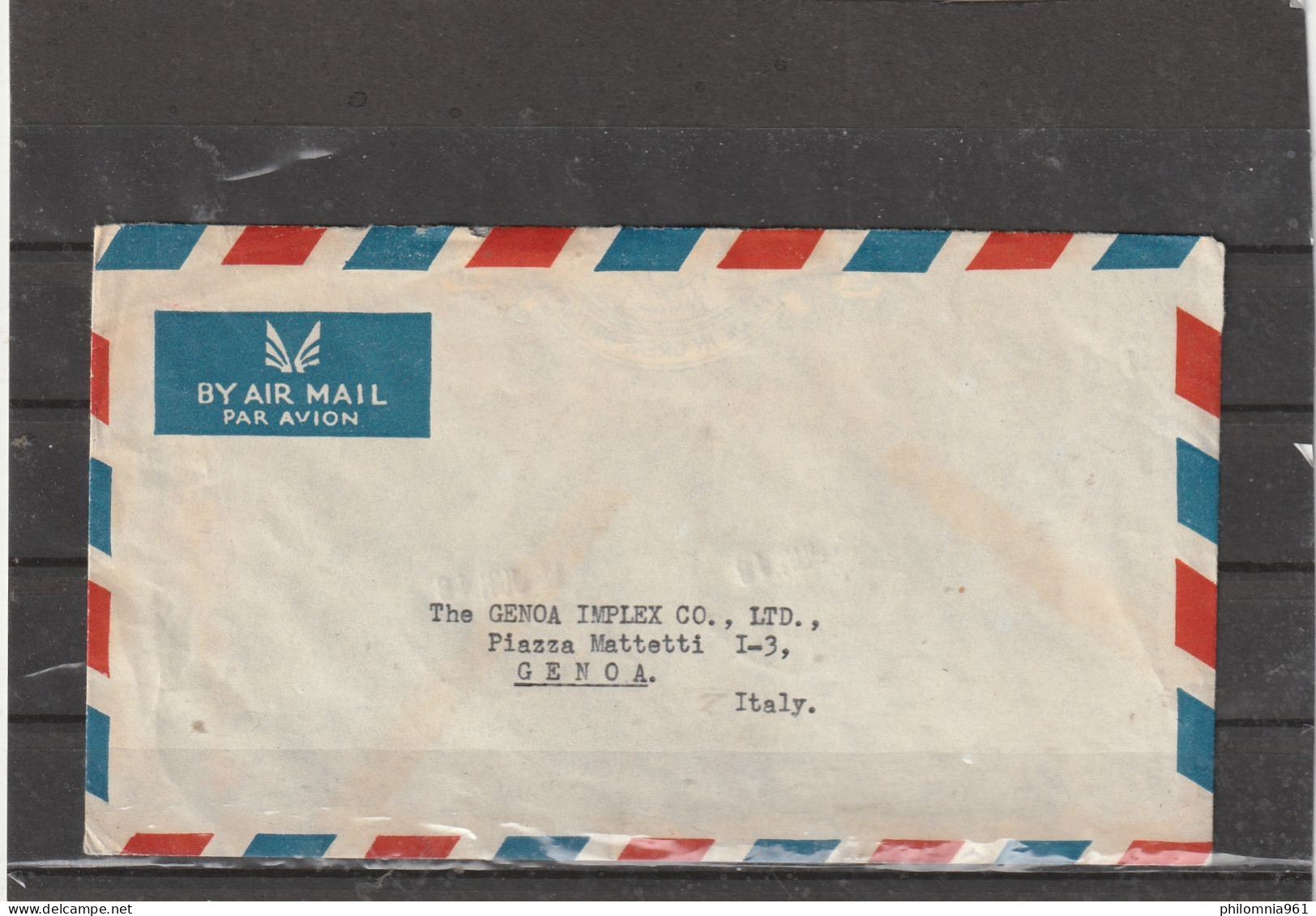 Burma AIRMAIL COVER To Italy 1948 - Birmanie (...-1947)