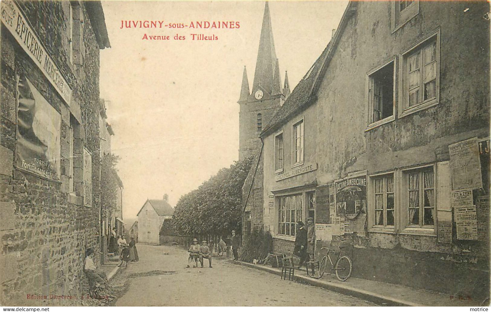 JUVIGNY SOUS ANDAINE - Avenue Des Tilleuls. (carte Vendue En L'état) - Juvigny Sous Andaine