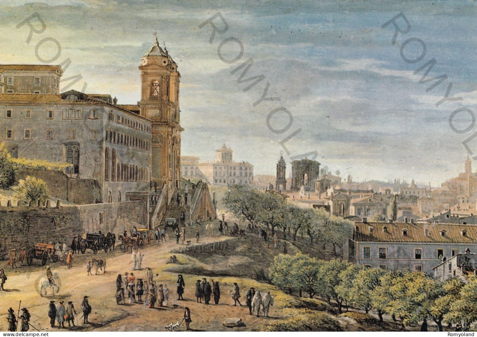 CARTOLINA  ROMA,LAZIO-NEL '600 E '700-GALLERIA NAZIONALE-G.VANVITELLI (1653-1736)-ROMA DELLA TRINITA DEL MONTI-NON VIAGG - Musei