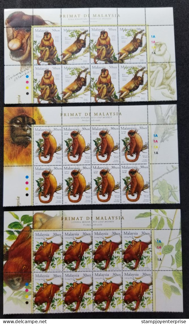 Primates Of Malaysia 2003 Year Of The Monkey Lunar Chinese Zodiac Primate (stamp With Title) MNH - Malaysia (1964-...)