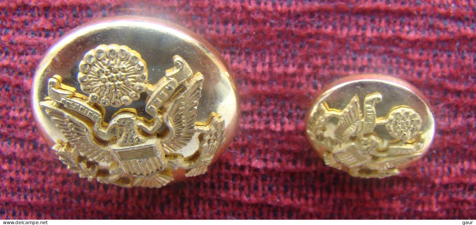 2 BOUTONS ETATS UNIS..Officiers Supérieurs - Buttons