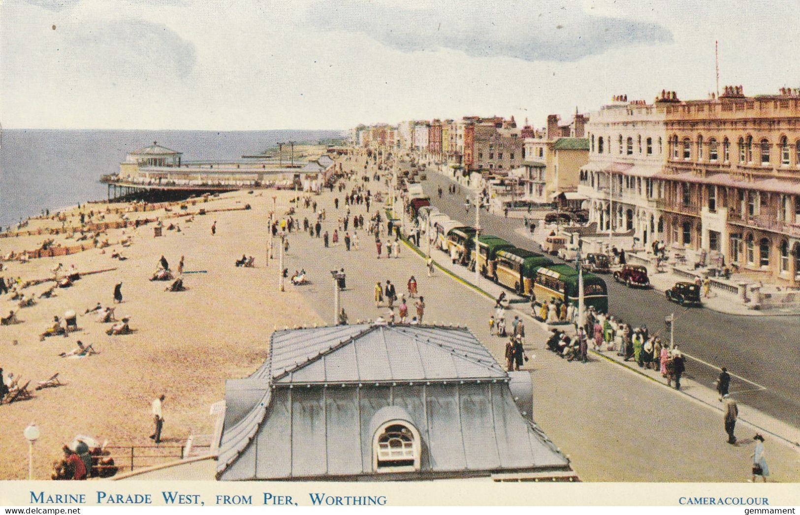 WORTHING - MARINE PARADE WEST FROM PIER - Worthing