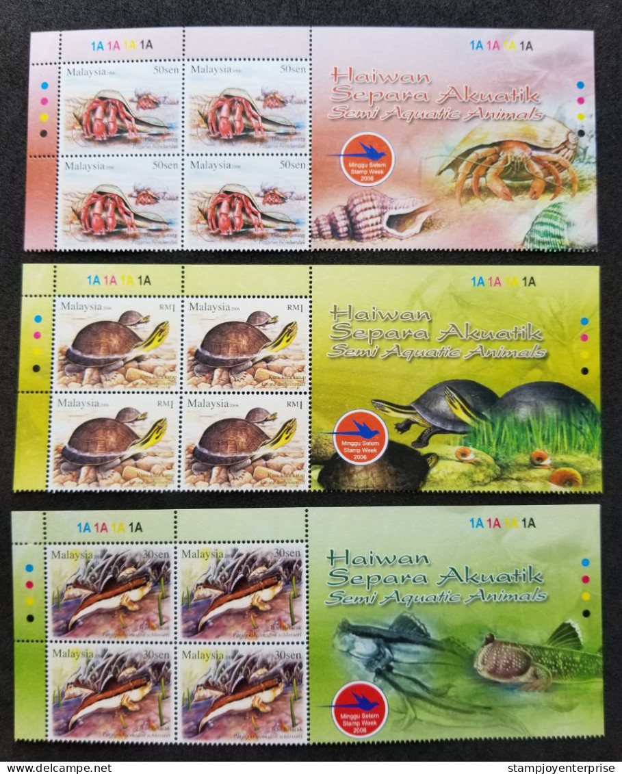 Malaysia Semi Aquatic Animal 2006 Turtle Crab Fauna Wildlife (stamp Title) MNH - Malaysia (1964-...)