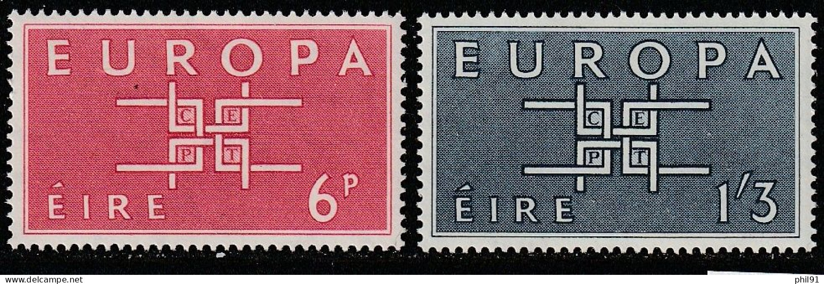 IRLANDE    Europa 1963   N° Y&T  159 Et 160 ** - Nuovi