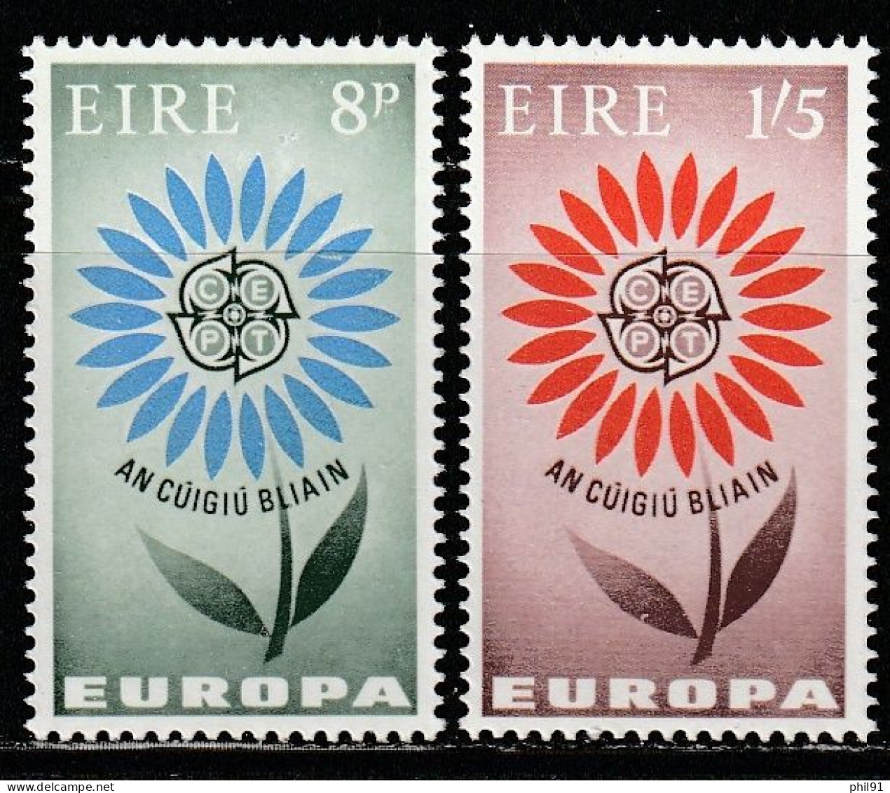 IRLANDE    Europa 1964   N° Y&T  167 Et 168 ** - Neufs