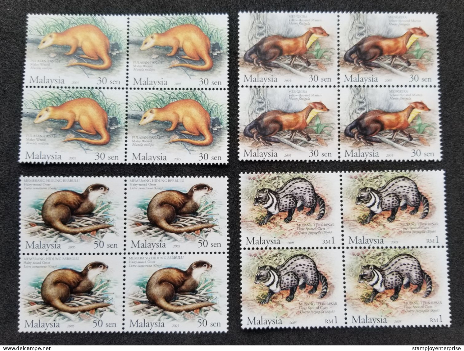 Protected Mammals Series III Malaysia 2005 Animal Wildlife Mammal (stamp Block Of 4) MNH - Malaysia (1964-...)