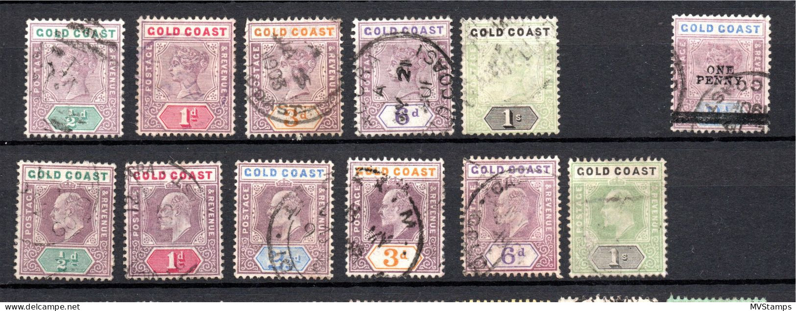 Goldcoast 1875/1937 Old Collection Definitive Stamps Nice Used - Côte D'Or (...-1957)