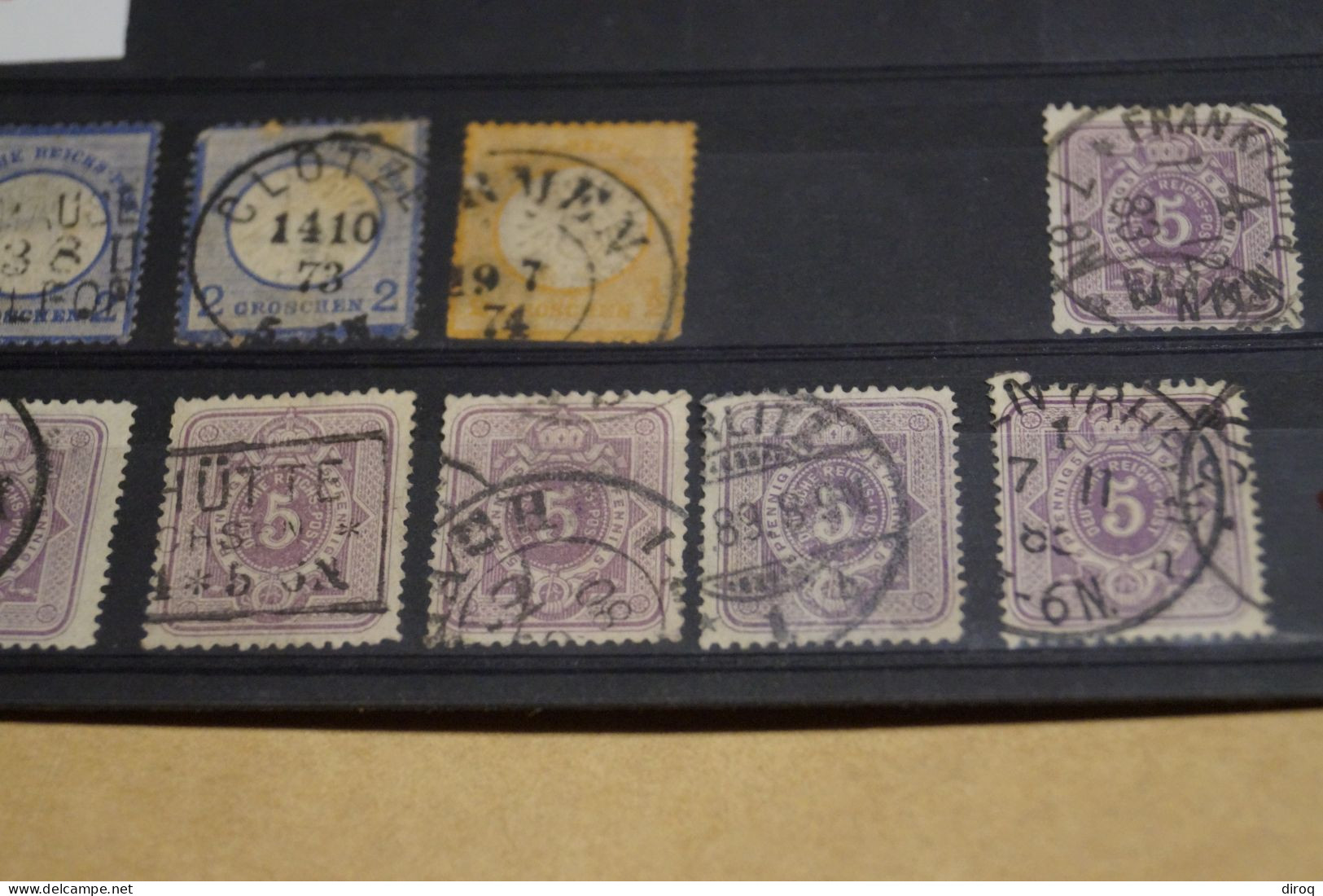 Empire Allemand,gros écussons Sur L'aigle, Lot De 10 Timbres, Belles Oblitérations,en Bel état Pour Collection - Used Stamps