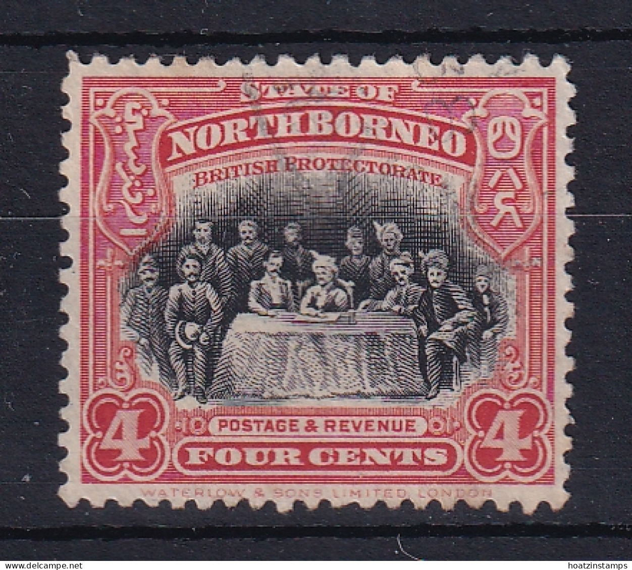 North Borneo: 1925/28   Sultan & Staff   SG280   4c     Used  - Bornéo Du Nord (...-1963)