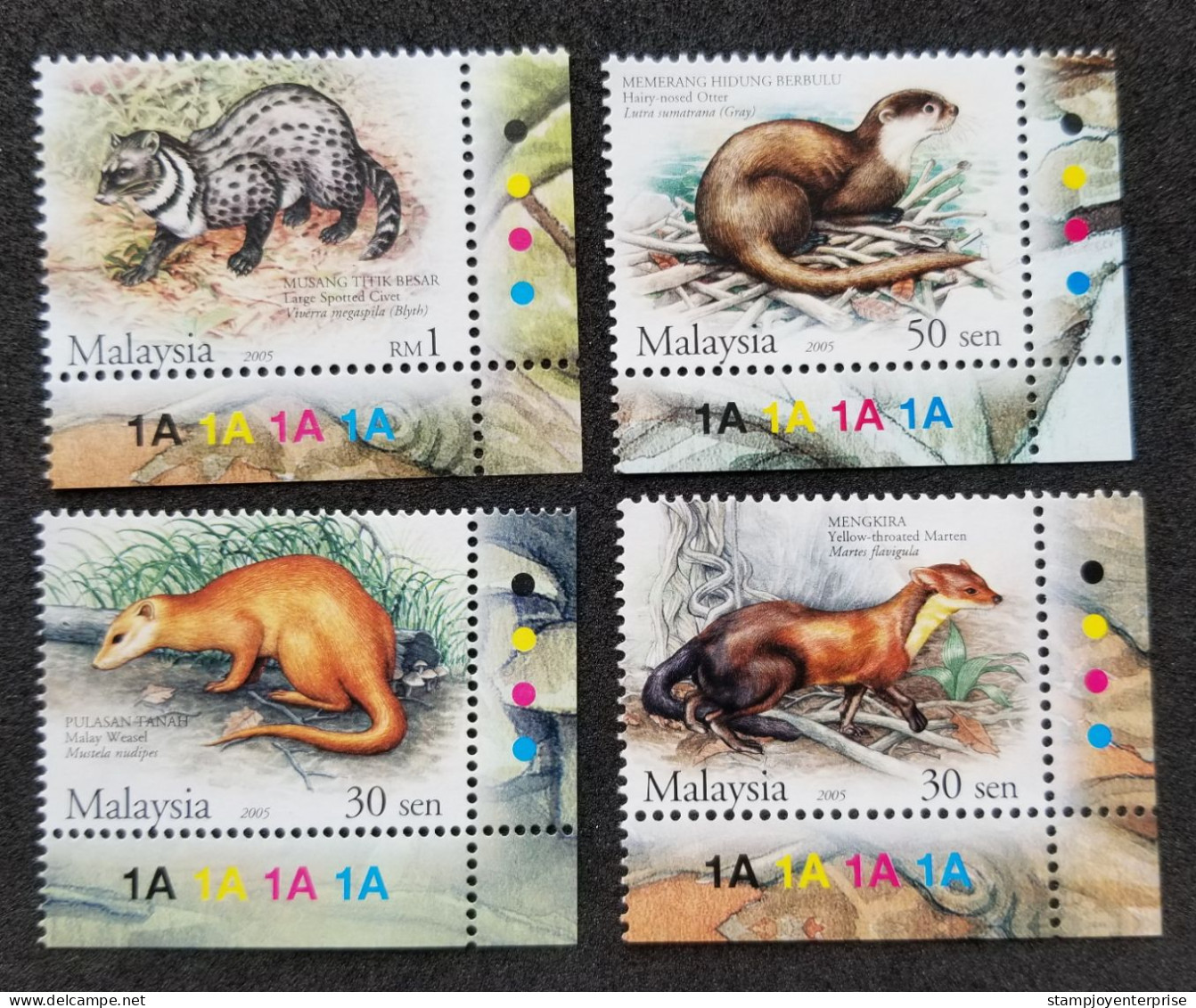 Protected Mammals Series III Malaysia 2005 Animal Wildlife Mammal (stamp Color) MNH - Malaysia (1964-...)