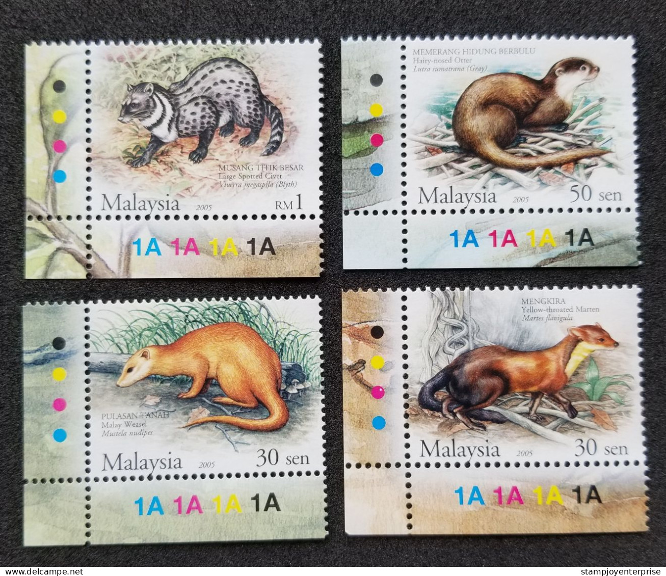 Protected Mammals Series III Malaysia 2005 Animal Wildlife Mammal (stamp Color MNH - Malaysia (1964-...)
