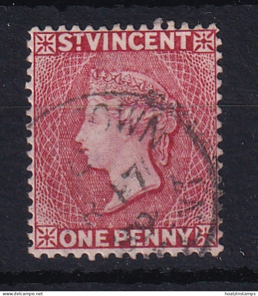 St Vincent: 1885/93   QV    SG48     1d   Rose-red  Used - St.Vincent (...-1979)