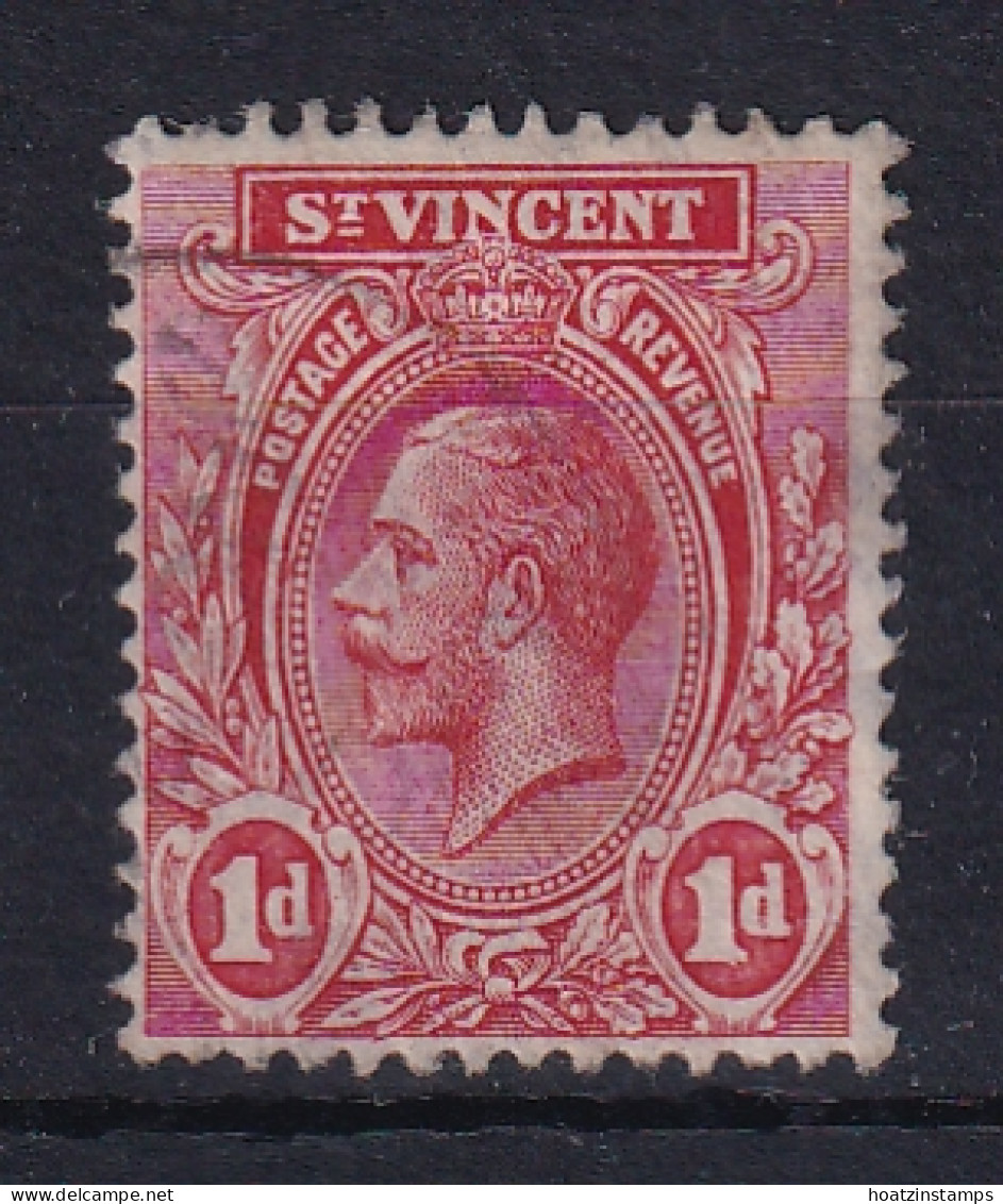 St Vincent: 1913/17   KGV    SG109     1d  Red   Used - St.Vincent (...-1979)