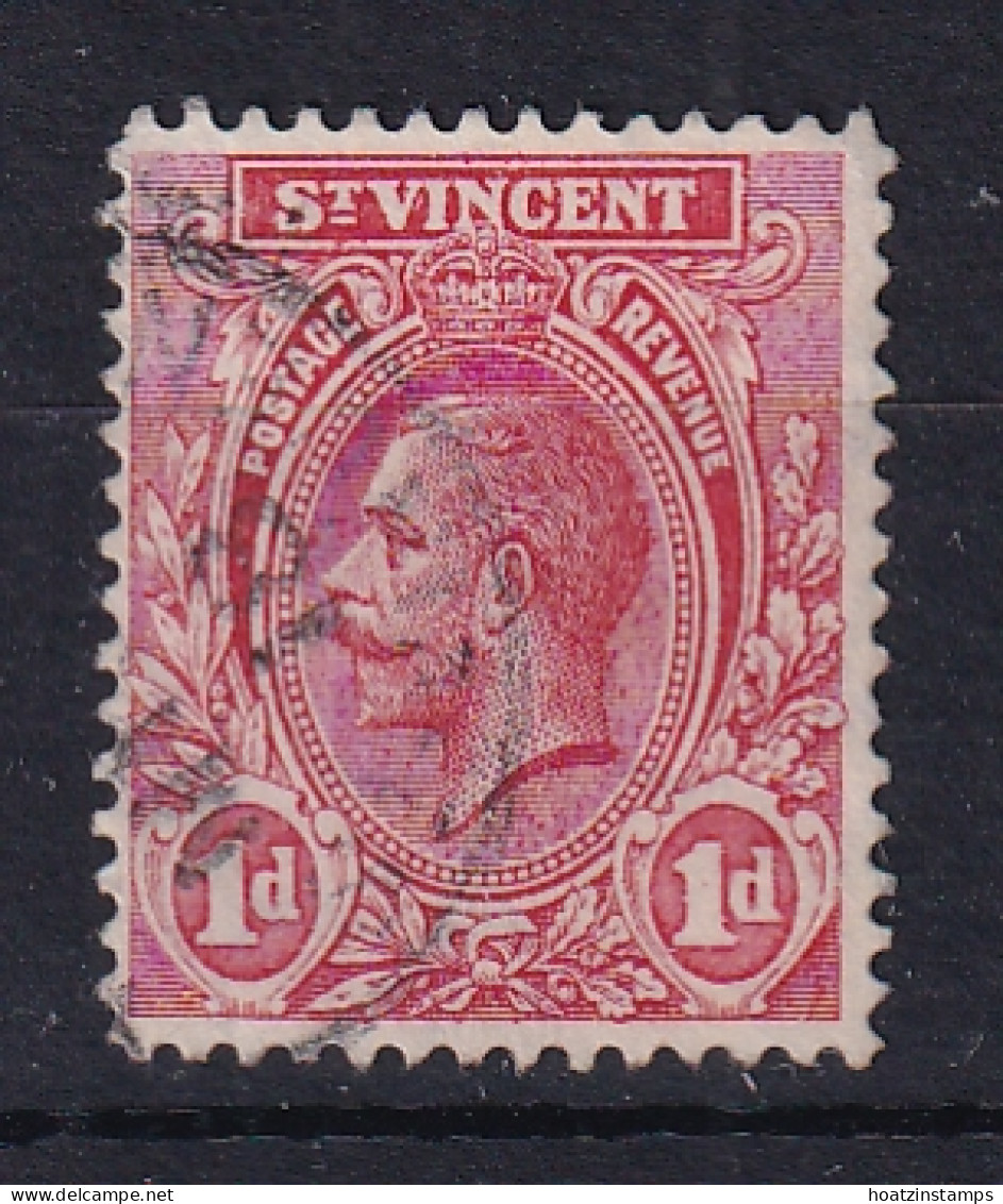 St Vincent: 1913/17   KGV    SG109a     1d  Rose-red   Used - St.Vincent (...-1979)