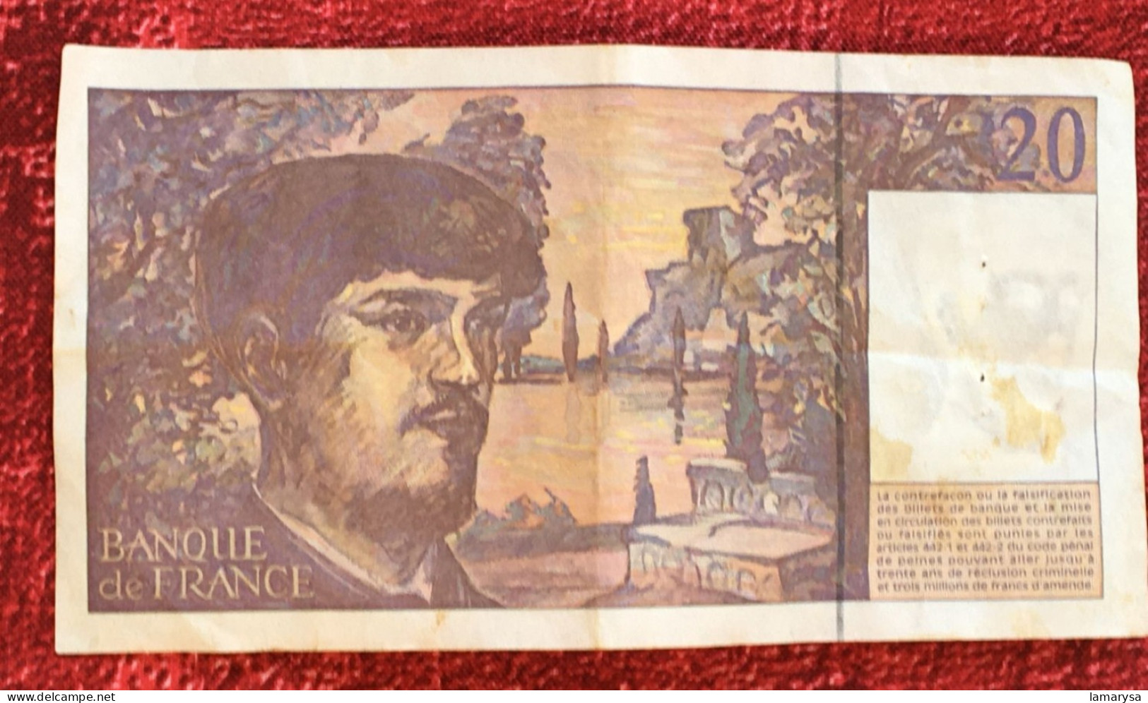 Monnaie & Billet De Banque Bank-Billet De France 1997 ''Francs''  20 Francs 1980-1997 Z 058 ''Debussy'' - 20 F 1980-1997 ''Debussy''