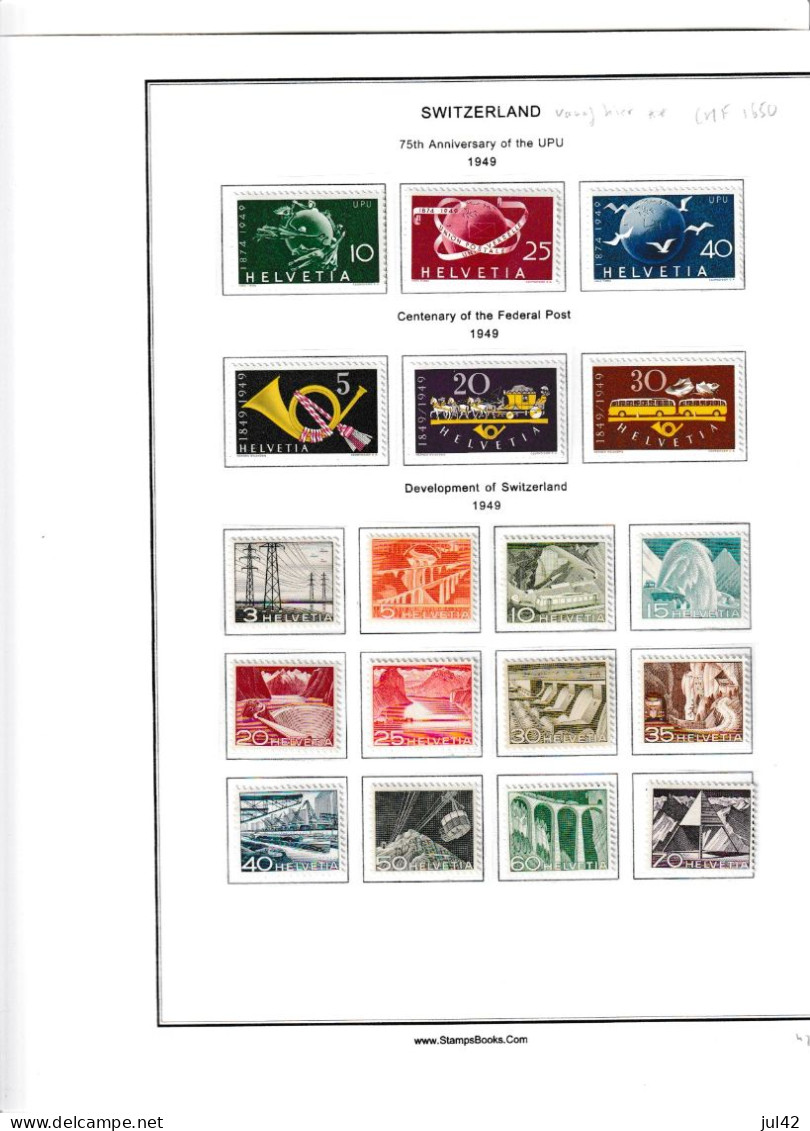 COMPLETE COLLECTION SWITZERLAND 1854-1970 (except Mi. 14 And 18) Used, MH And MNH - Collections