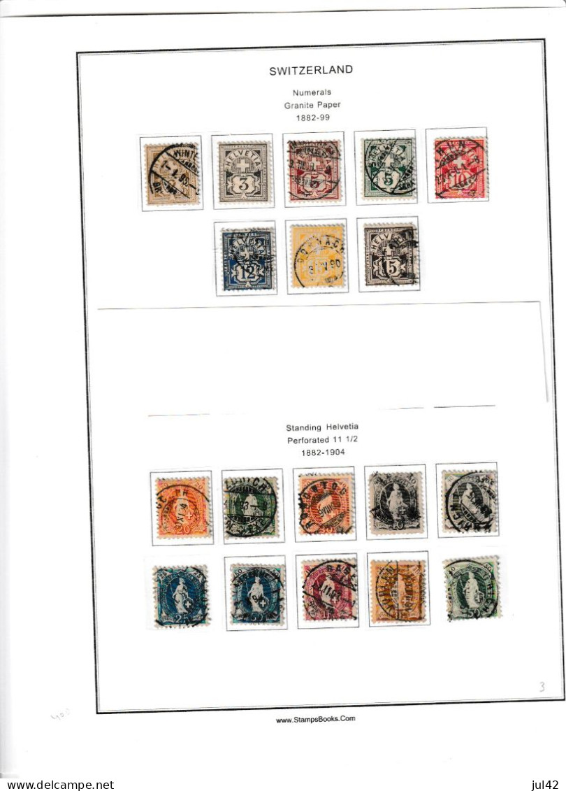 COMPLETE COLLECTION SWITZERLAND 1854-1970 (except Mi. 14 And 18) Used, MH And MNH - Collections