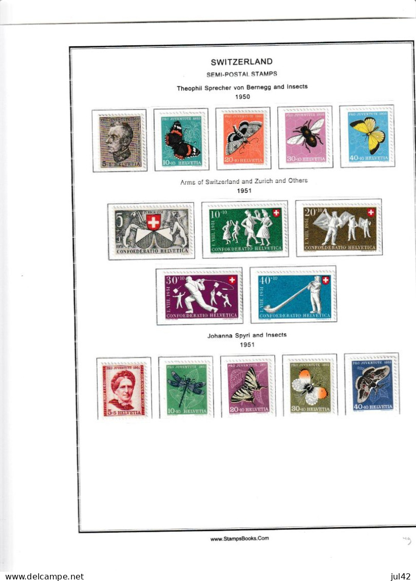 COMPLETE COLLECTION SWITZERLAND 1854-1970 (except Mi. 14 And 18) Used, MH And MNH - Collections