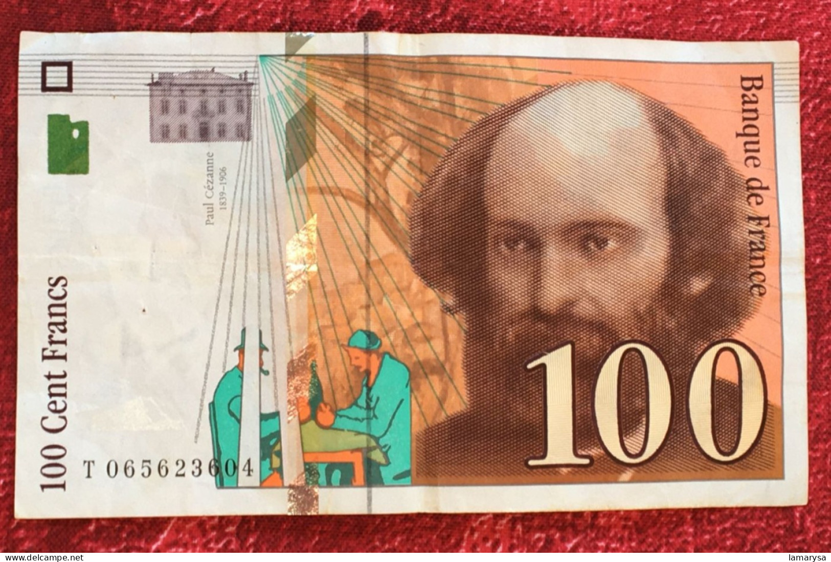 Monnaie & Billet De Banque Bank-Billet De France 1998 ''Francs''  Dernière Gamme  100 F 1997-1998 ''Cézanne'' - 100 F 1997-1998 ''Cézanne''