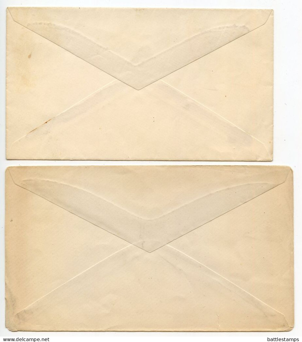 Canada 1880's 2 Different Mint Postal Envelopes - 3c. Queen Victoria, Unitrade U6 & U6b - 1860-1899 Regno Di Victoria
