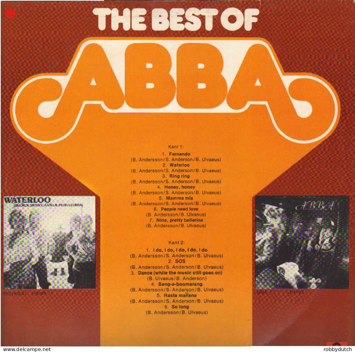 * LP *  THE BEST OF ABBA (Holland 1976) - Disco, Pop