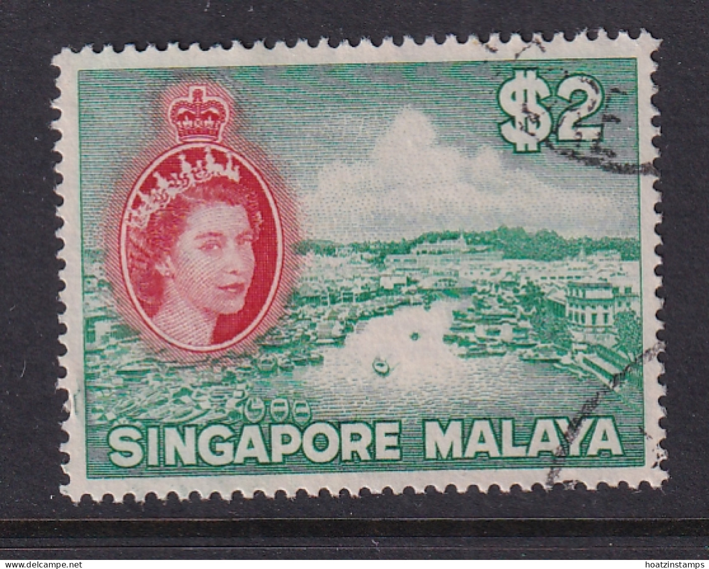 Singapore: 1955/59   QE II - Pictorial    SG51    $2    Used - Singapur (...-1959)