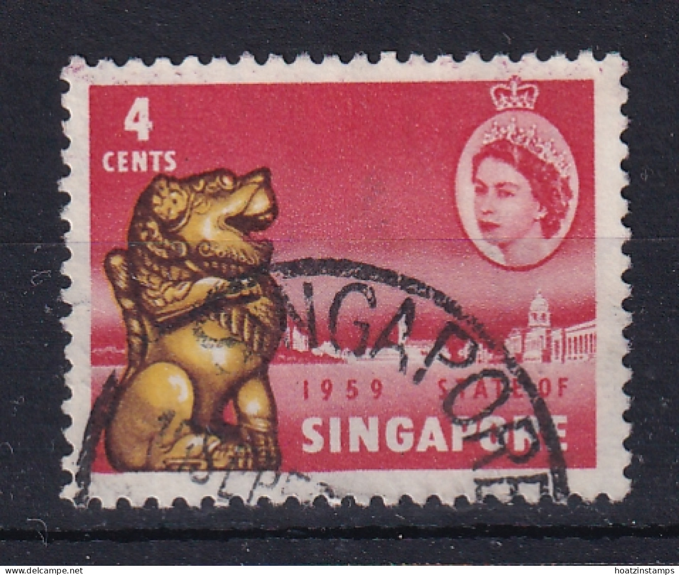 Singapore: 1959   New Constitution   SG53    4c    Used  - Singapour (...-1959)