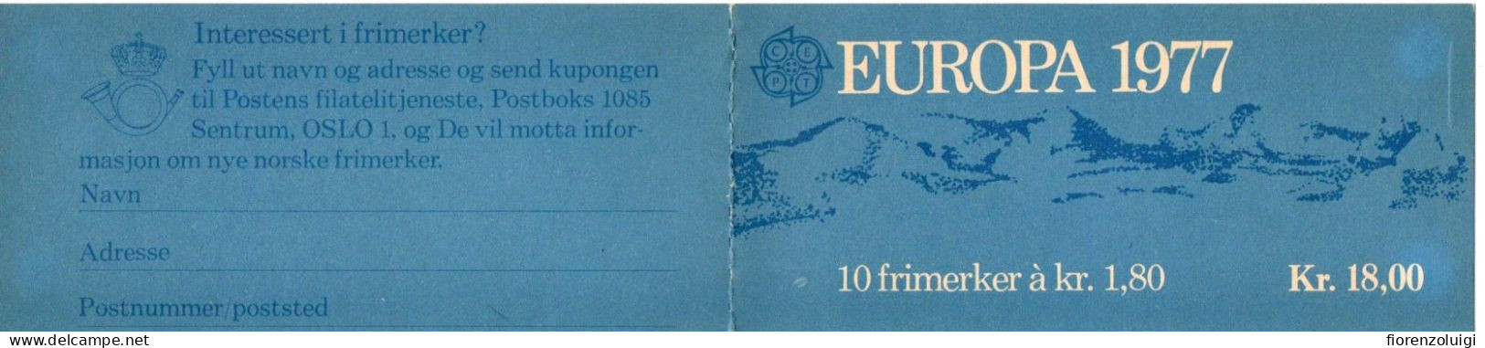 EUROPA CEPT 1977 GIRO COMPLETO LIBRETTI / BOOKLET MNH** - 1977