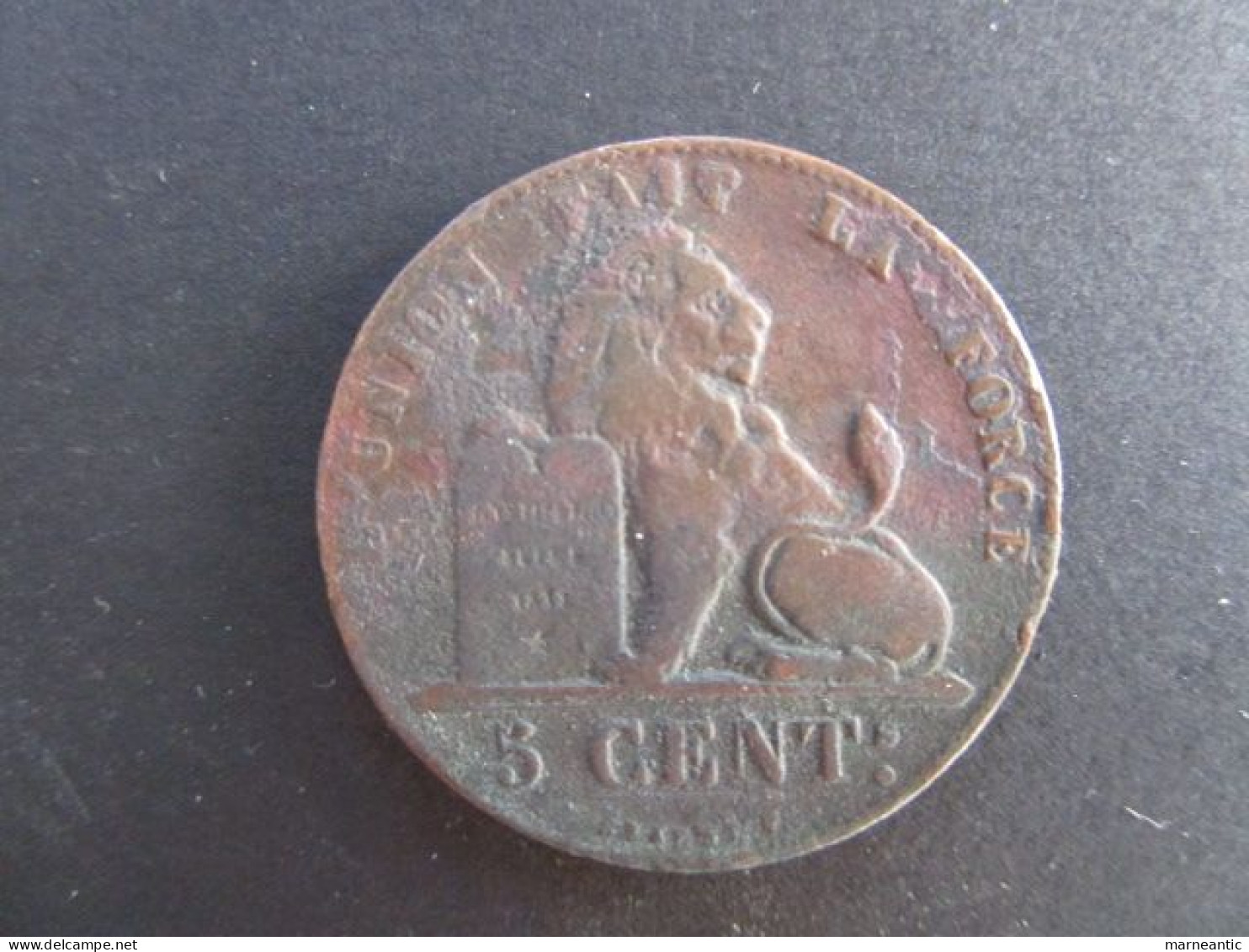 Belgique: Monnaie 5 Centimes 1850 - 5 Cents