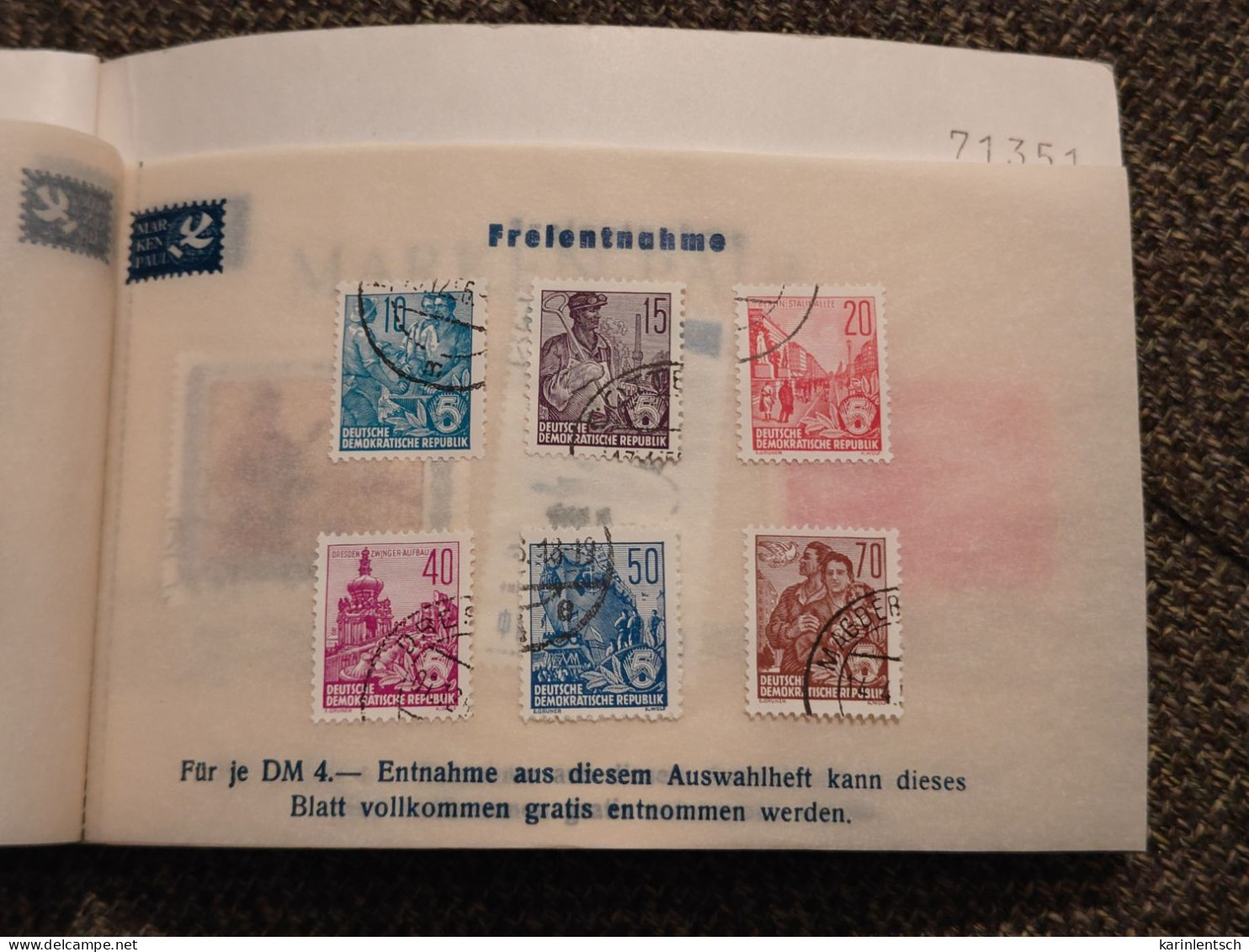 Auswahlhef Mit Briefmarken Aus Aller Welt - Sammlungen (im Alben)