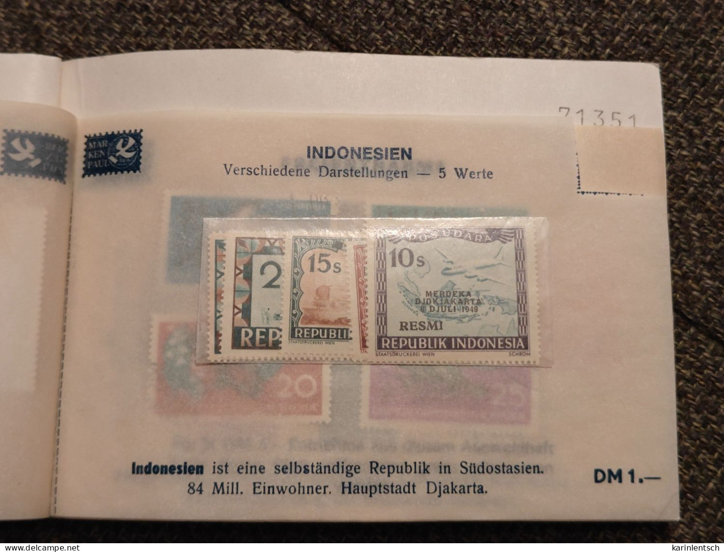 Auswahlhef Mit Briefmarken Aus Aller Welt - Collections (en Albums)