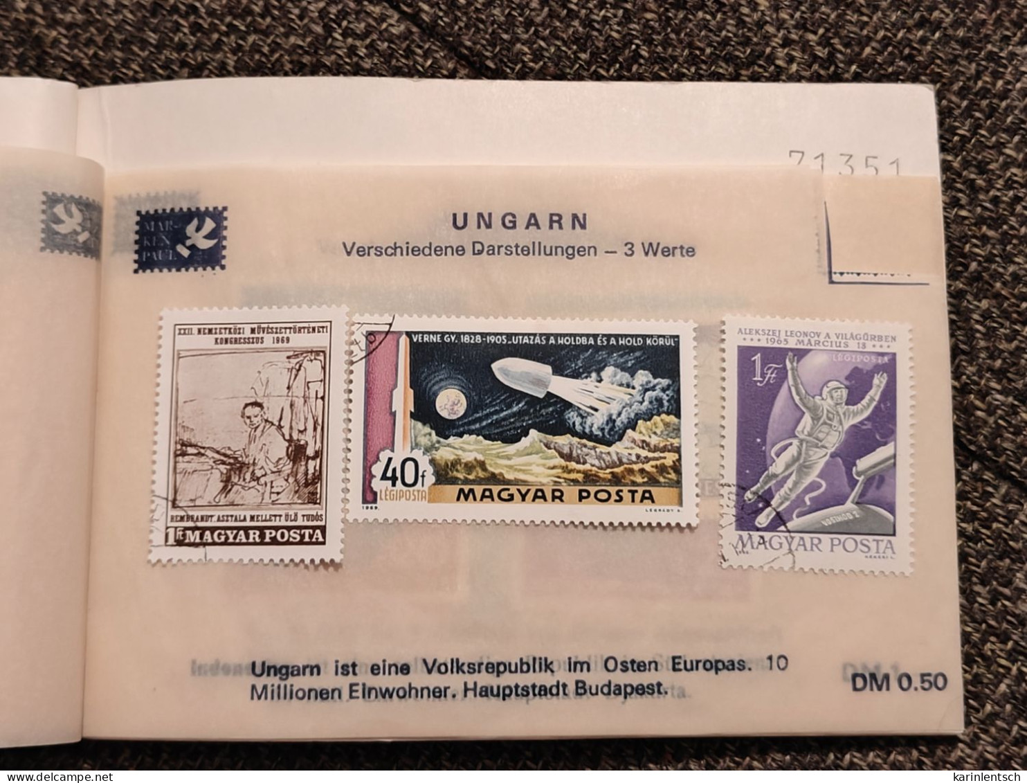 Auswahlhef Mit Briefmarken Aus Aller Welt - Collections (en Albums)