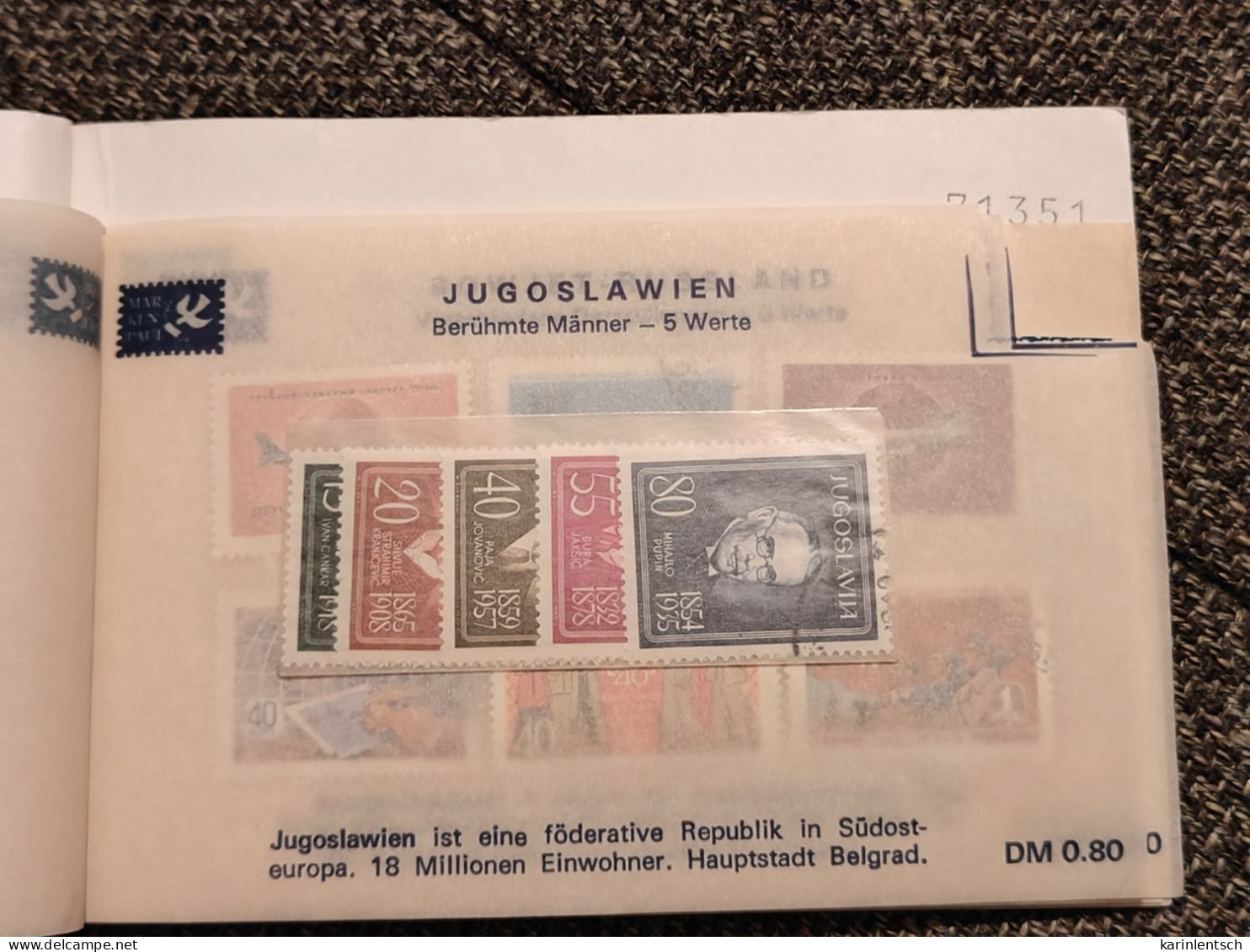 Auswahlhef mit Briefmarken aus aller Welt