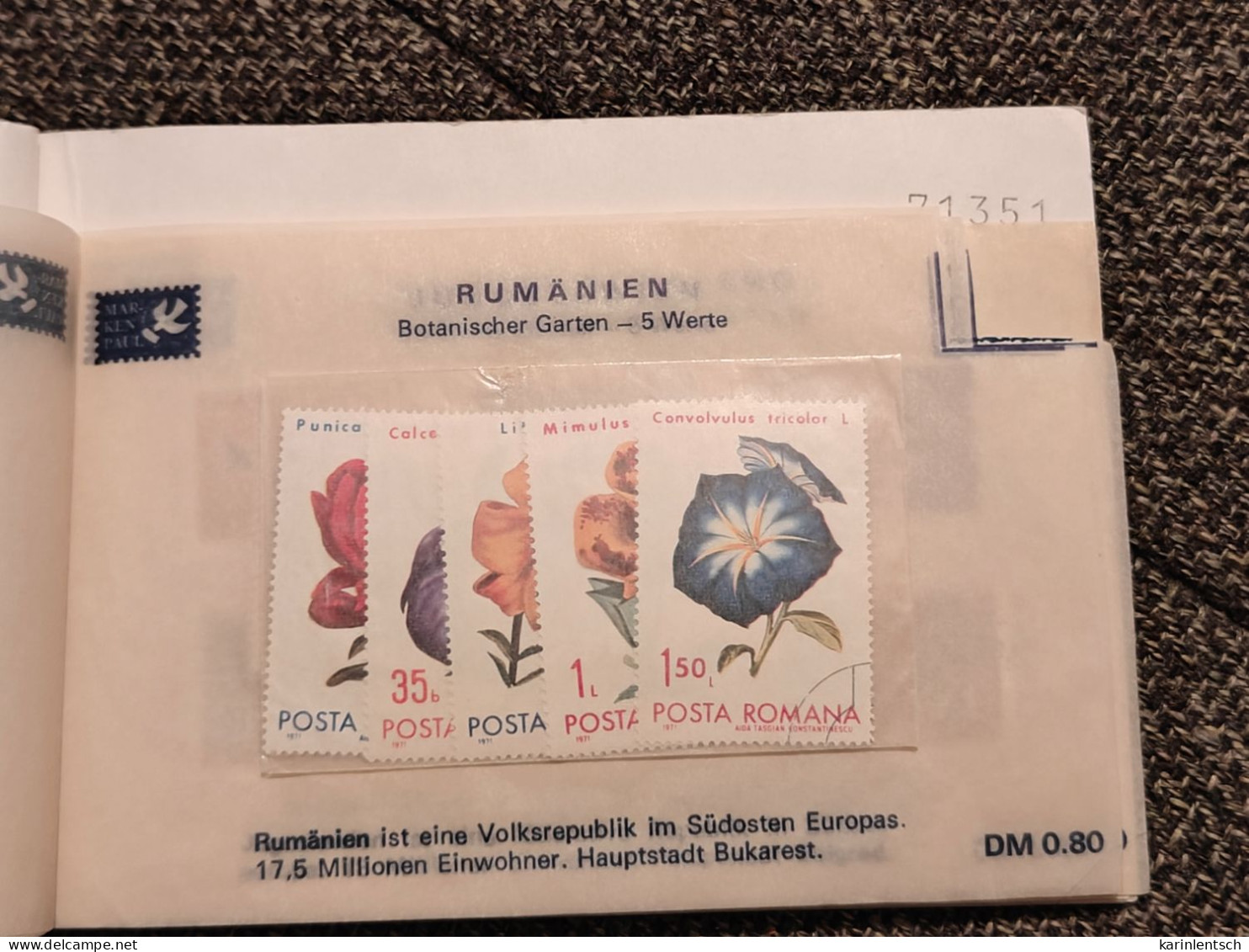 Auswahlhef mit Briefmarken aus aller Welt