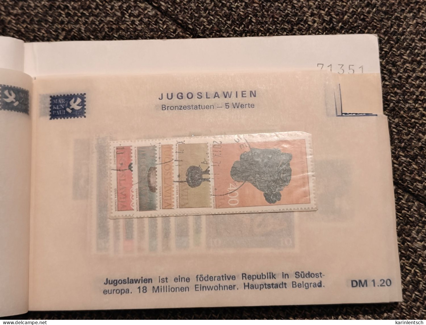 Auswahlhef mit Briefmarken aus aller Welt