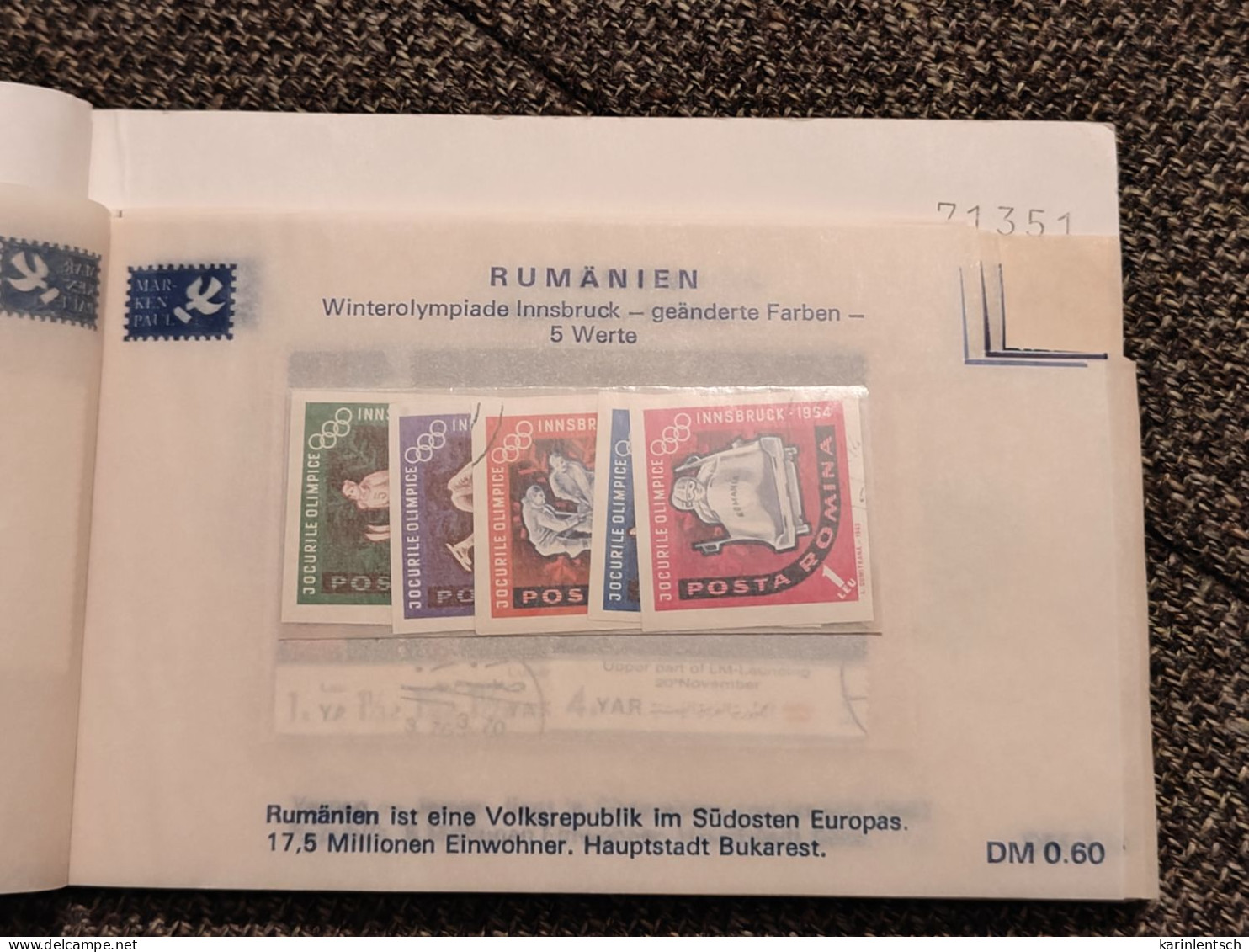 Auswahlhef mit Briefmarken aus aller Welt